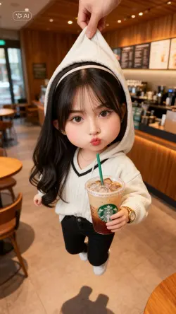 chibi cute Starbucks