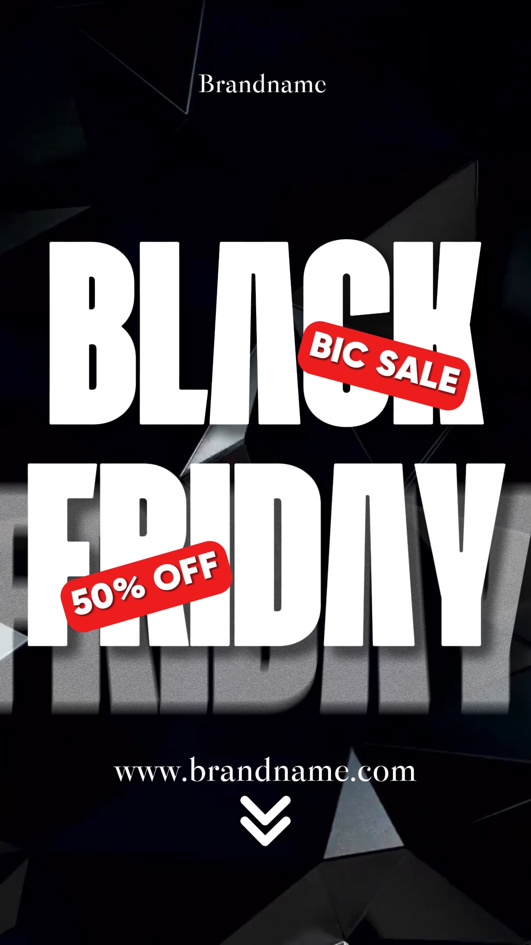 Black Friday.Black White.Industry.Fashion Style Poster