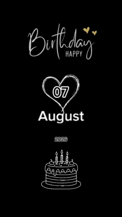 HBDMygirl07 de agosto