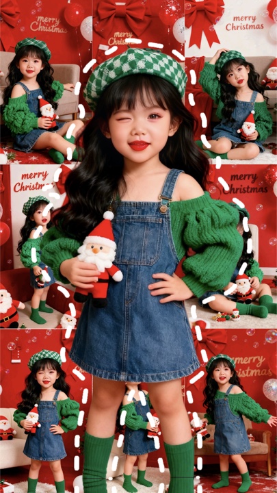 Tách Nền Em Bé Noel