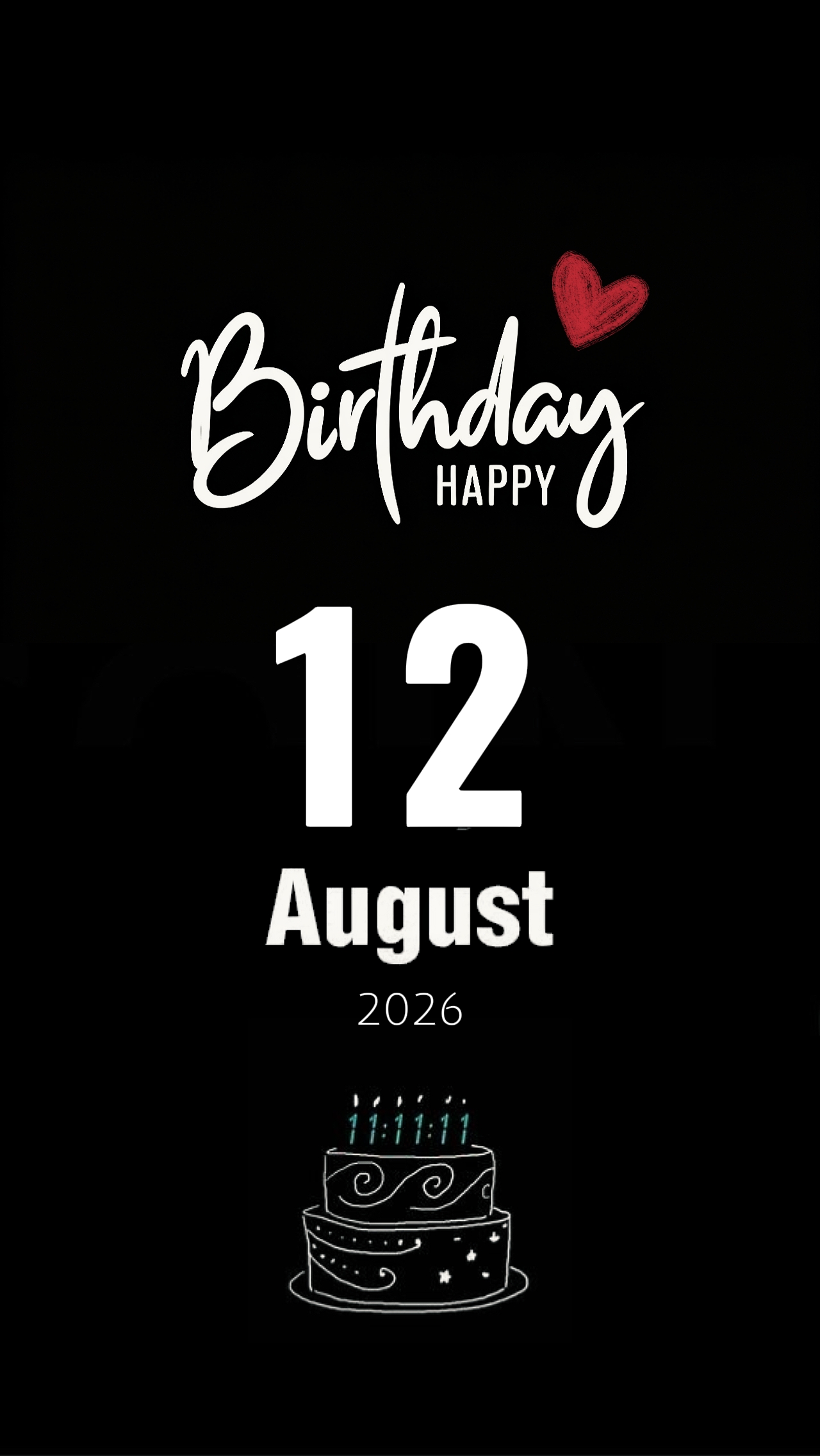 Birthday 12 August