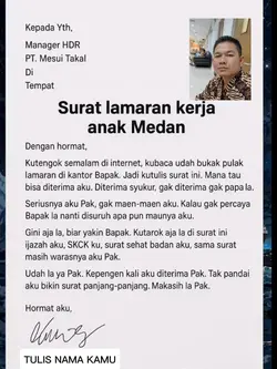 lamaran kerja 