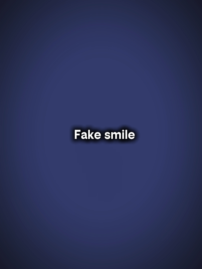 Sorriso falso