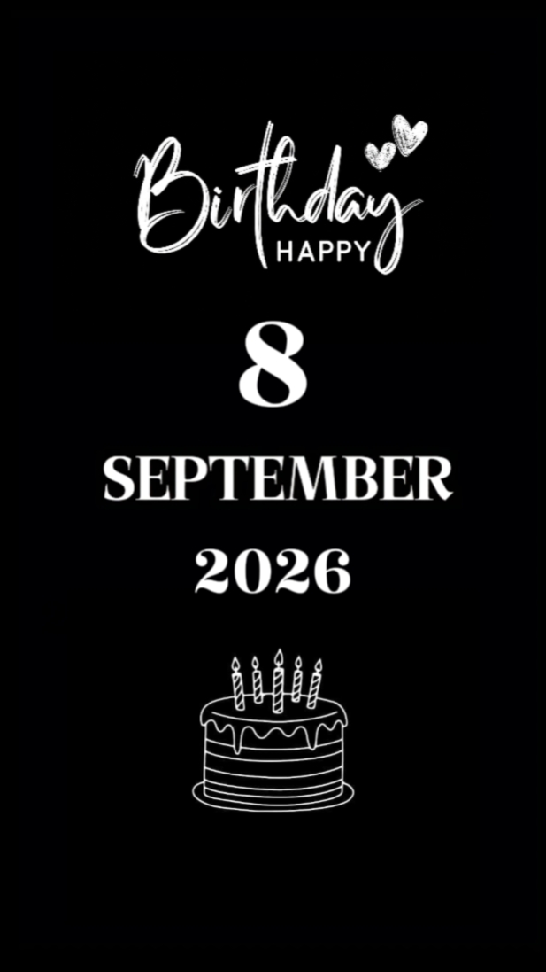 BDAY SON 8 SEPTEMBER