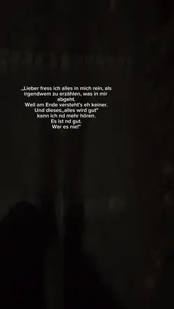 es war nie gut 