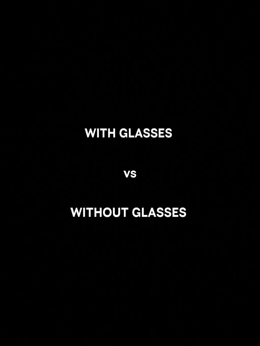 with glasses without