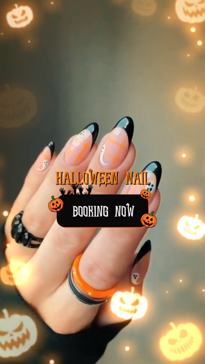 Ideia de unhas de halloween