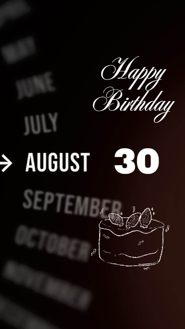 HBD 30 de agosto