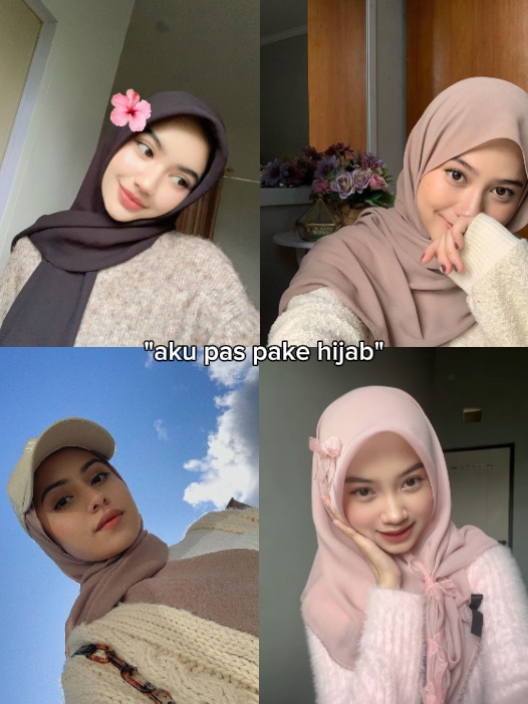 aku pas pake jilbab 