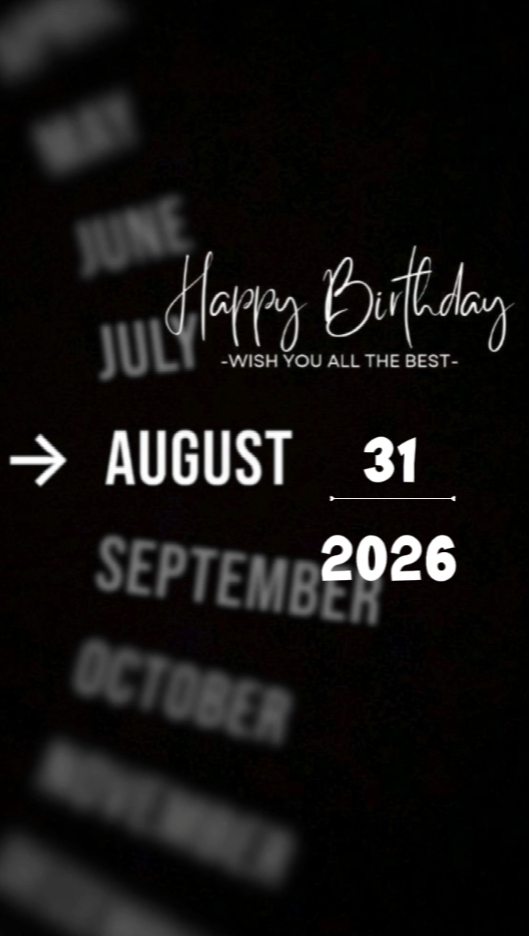 HBD BRO 31 AUG