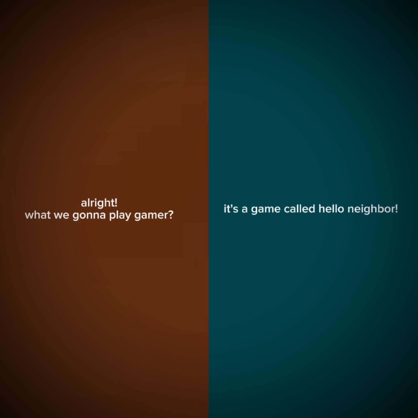 alright we play game