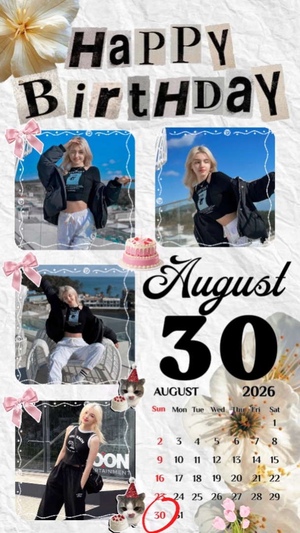Birthday 30 August