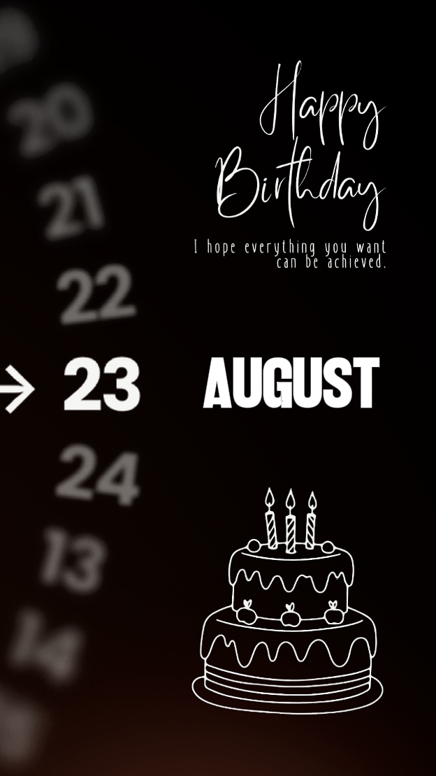 HBD 23 august