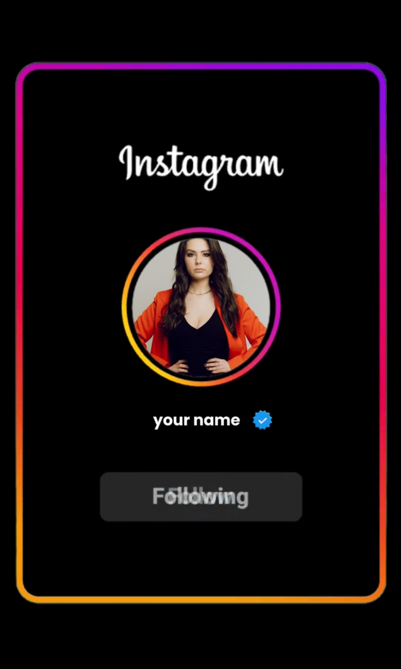 Perfil do instagram 