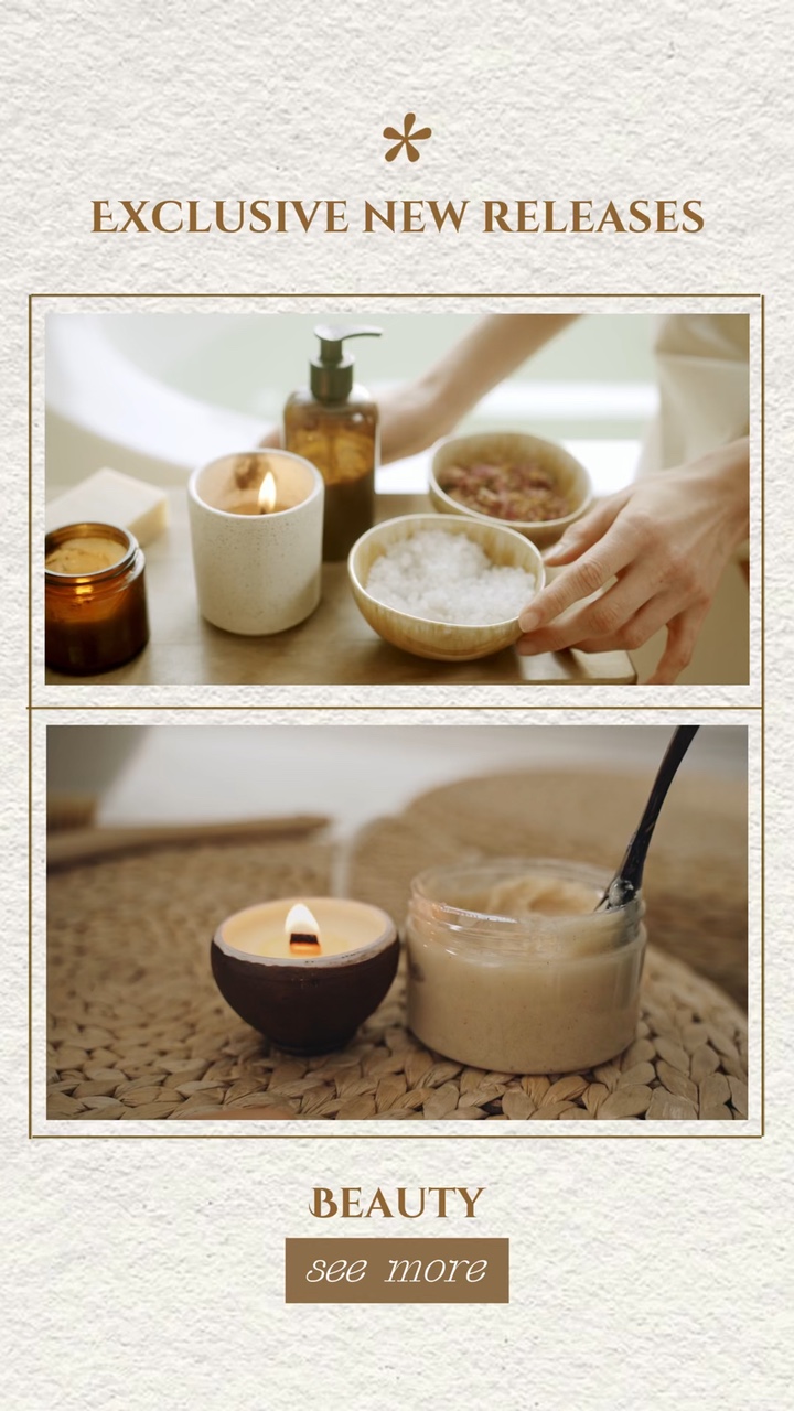 Minimalist Beauty Industry Skincare Guide template for TikTok