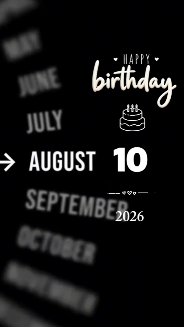 SELAMAT ULANG TAHUN 10 AGUSTUS