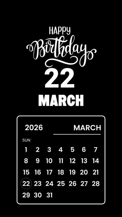 HBD 22 MARSO 2026