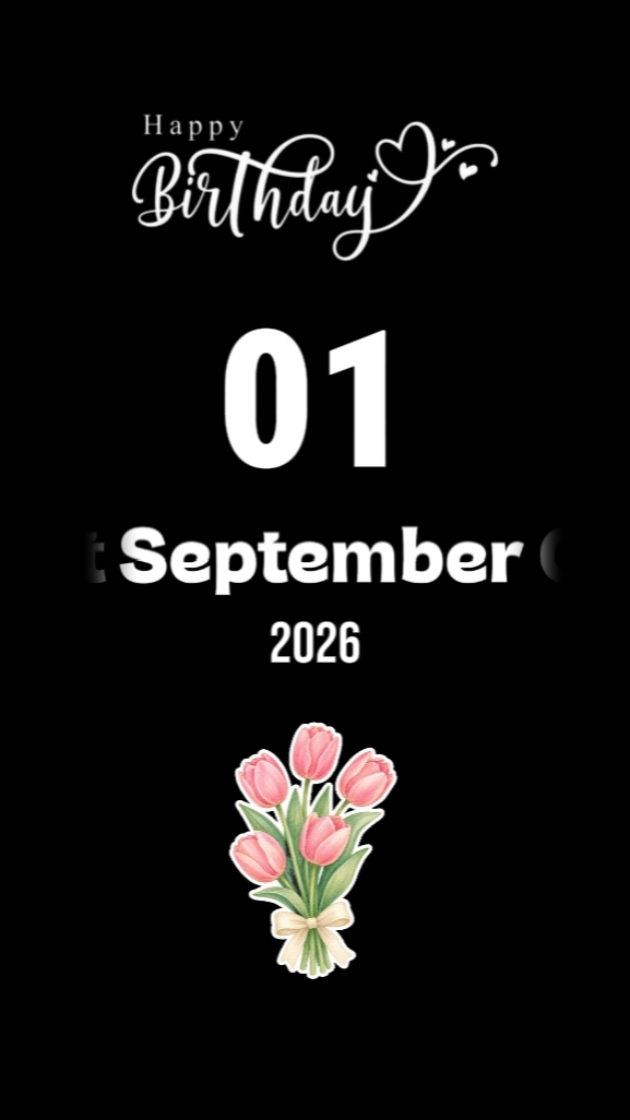 Birthday 1 September