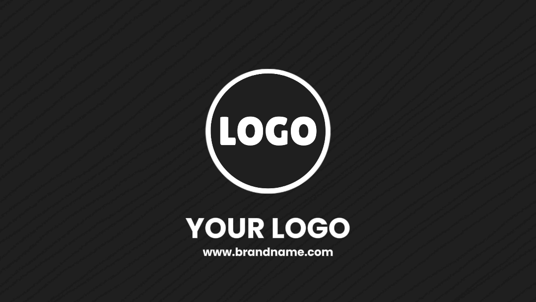 Giriş Logosu Şablonu Siyah Beyaz
