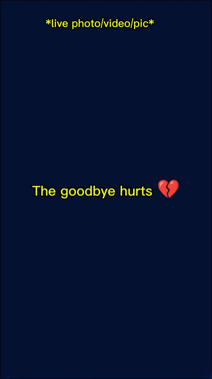 the goodbye hurts