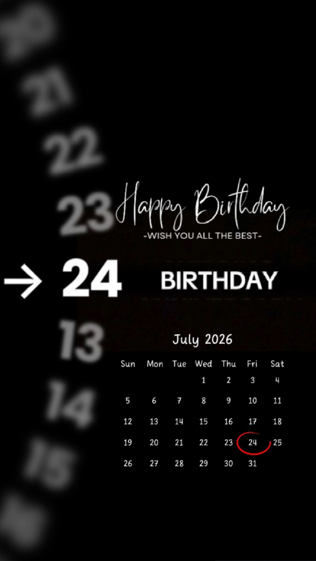 BDAY MY LOVE
