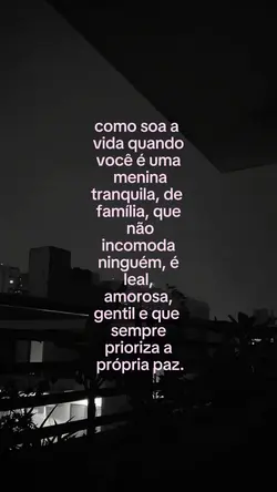 amo minha paz.