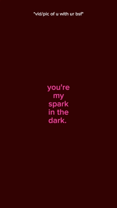 you're my spark in
