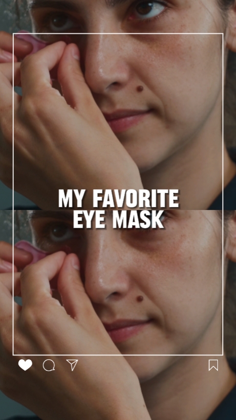 Eye Mask product display Tiktok style