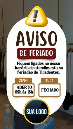 Aviso de Feriado