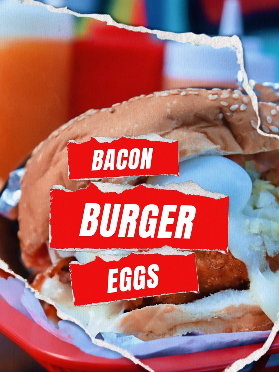 Burger bacon