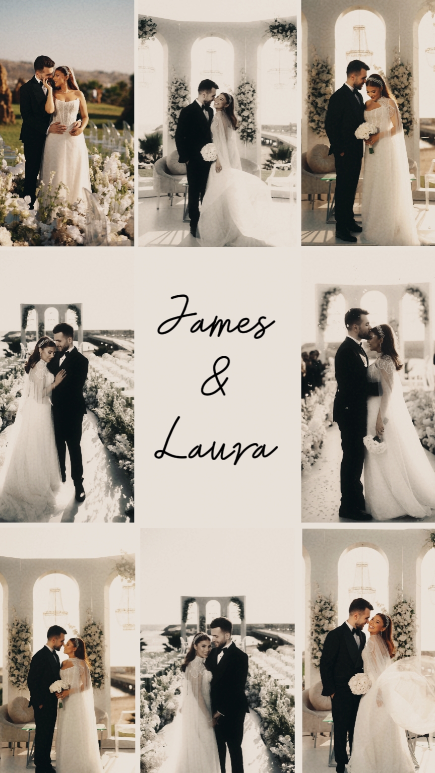 wedding collage