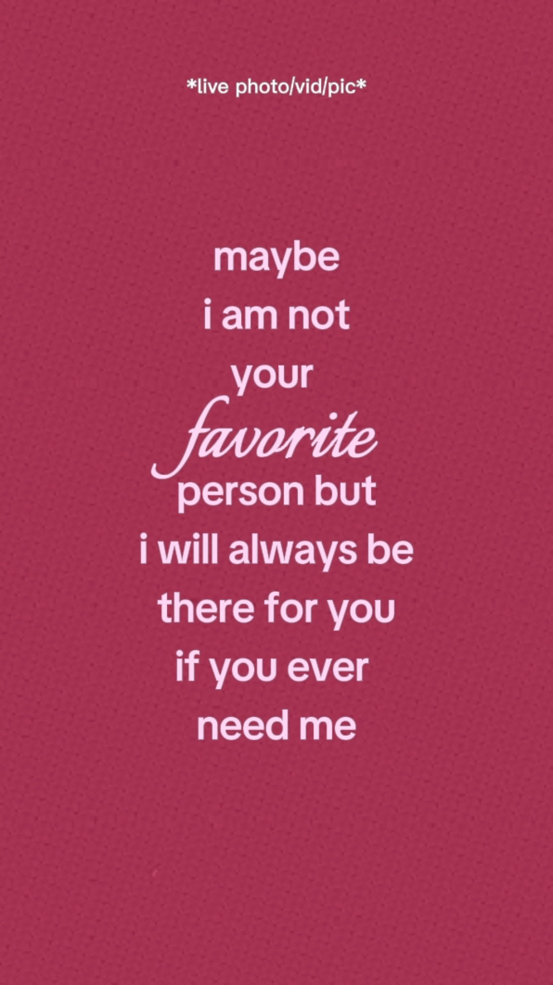 Favorite Person. 