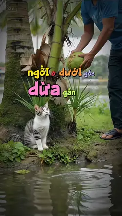 Ngồi ở dưới gốc dừa