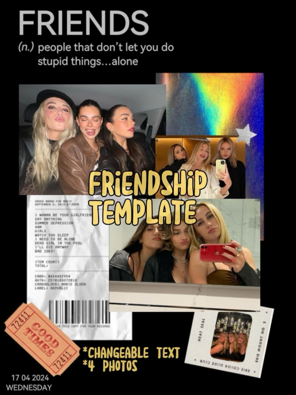 Collage de amistad