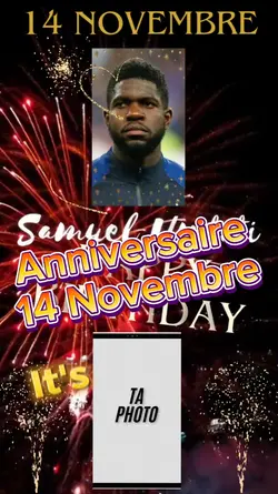 Anniversaire 14 nov