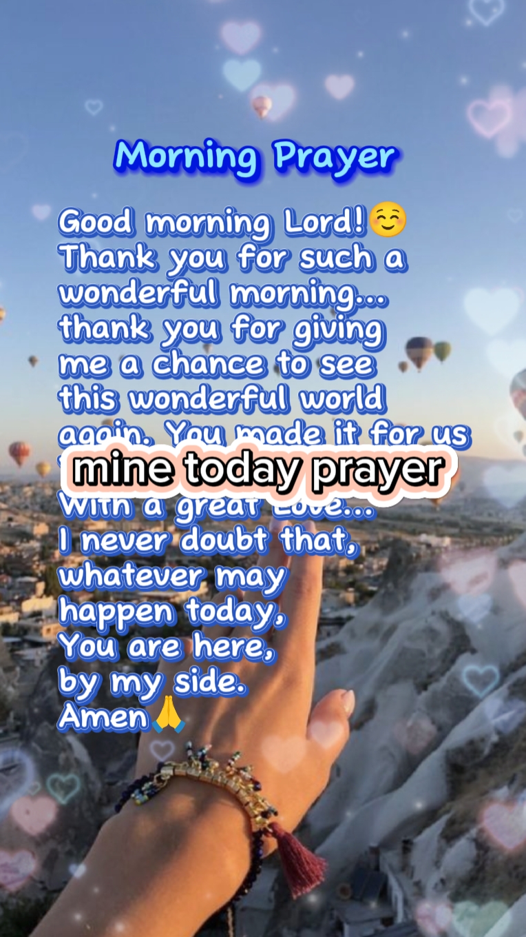 Minha oração matinal 