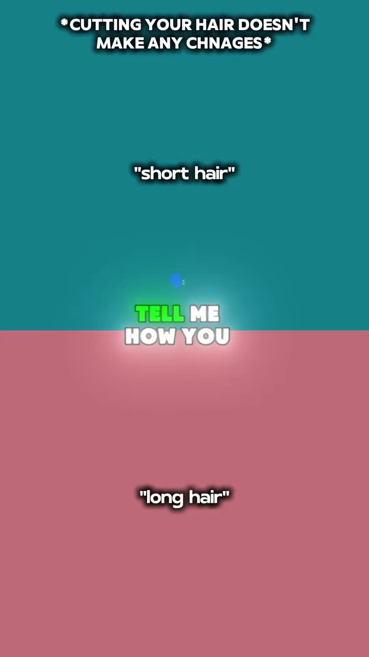 kurzes und langes Haar