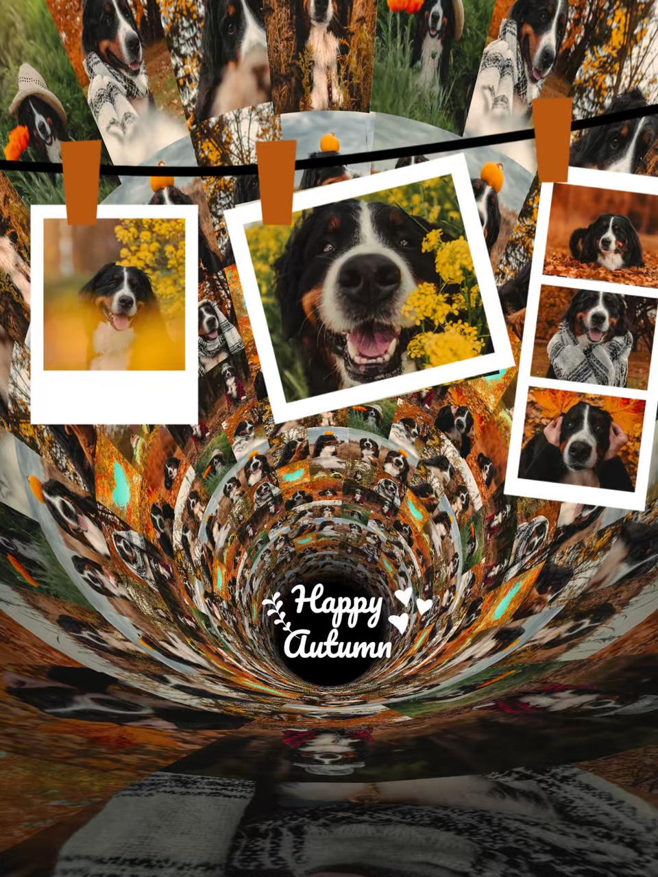 Happy autumn my dog