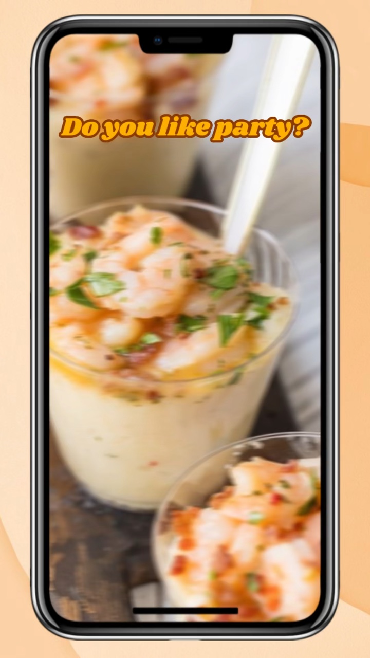 Exhibición de productos de alimentos y bebidas en un estilo Tik Tok 