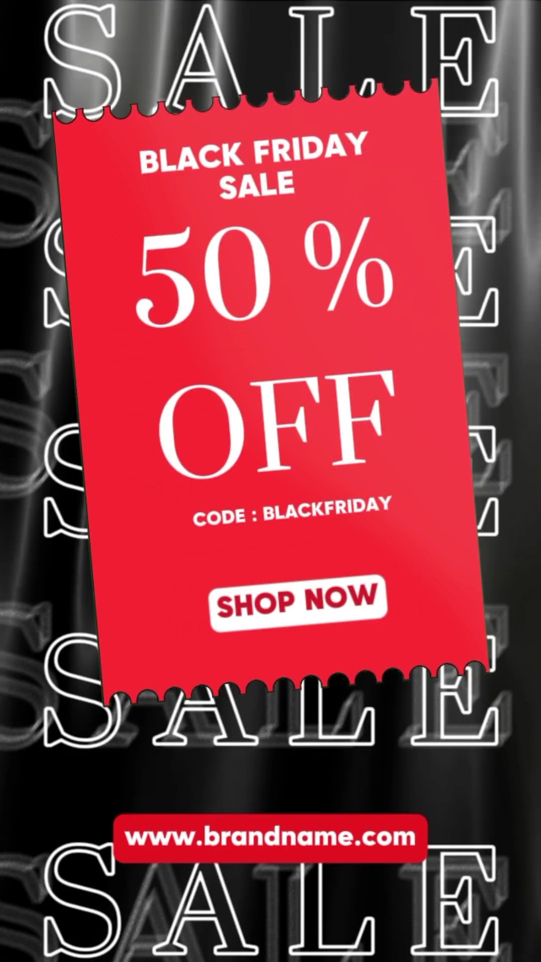Modèle d'affiche dynamique de vente Black Friday