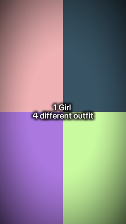 1 Mädchen 4 Frisuren 