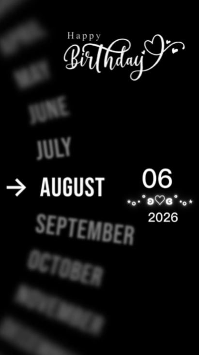 HBDYMylove06August