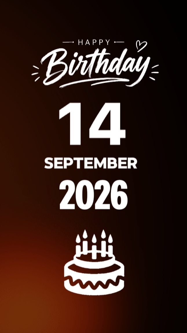 14 de setembro Aniversário 