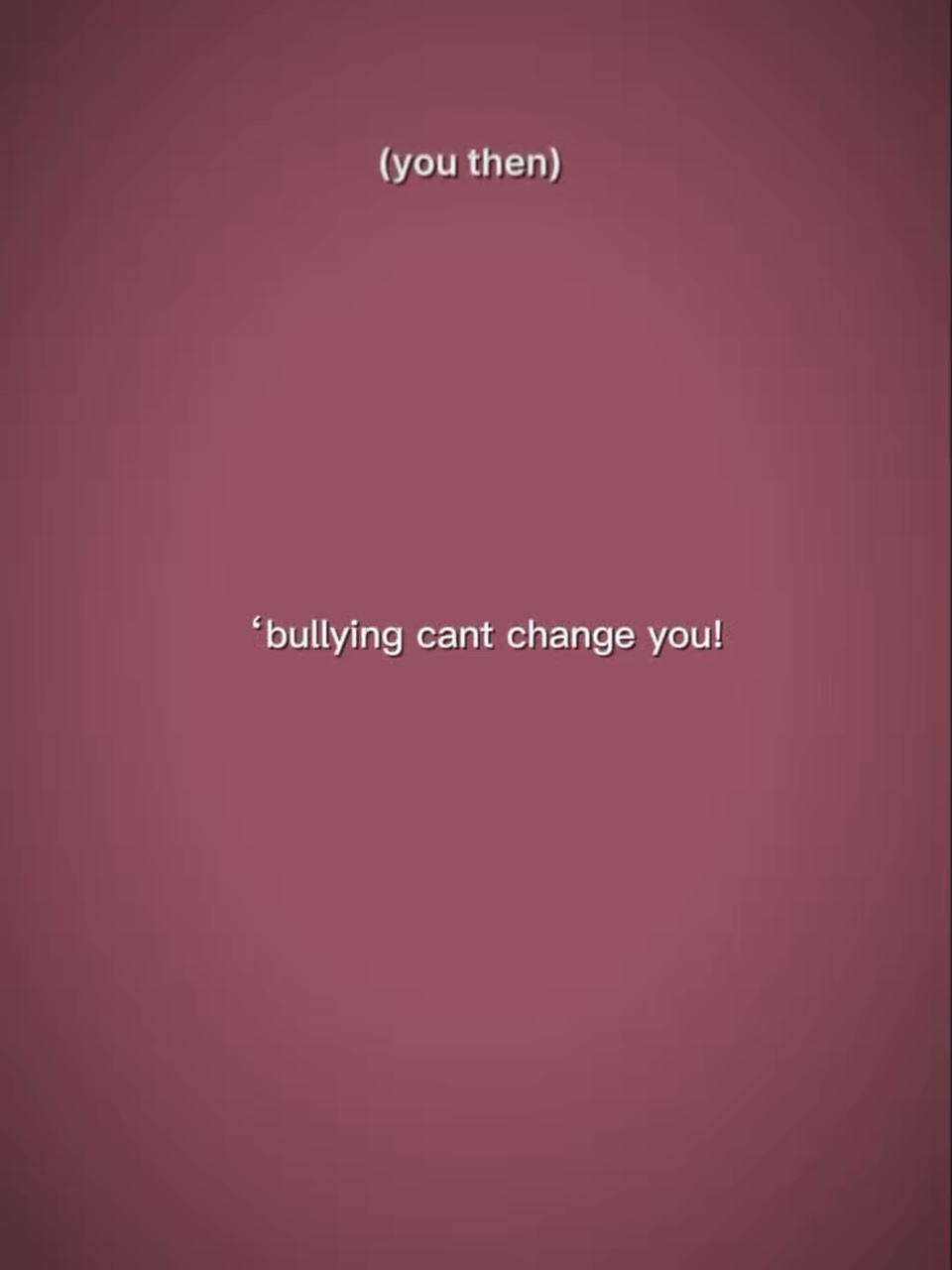 Bullyingnão pode mudar