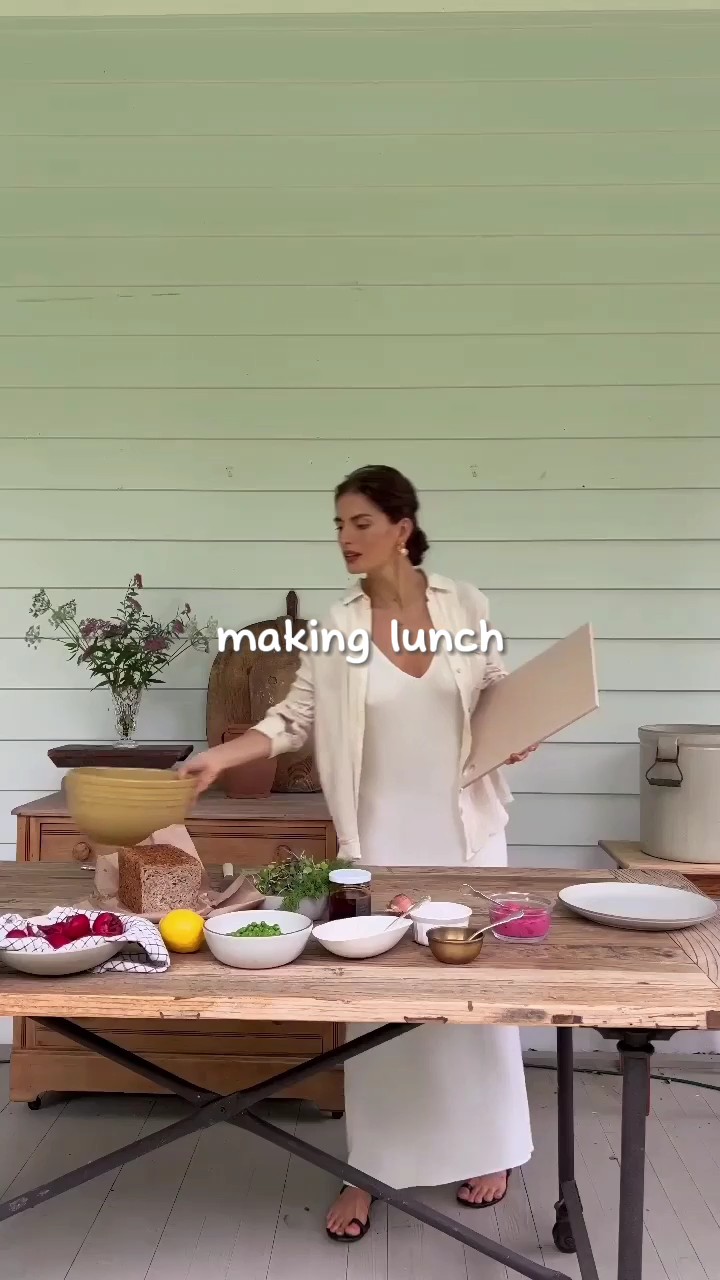 making lunch