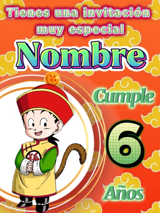 Gohan invitación 