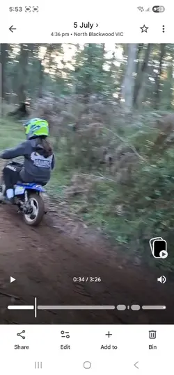 Dirtbike riding