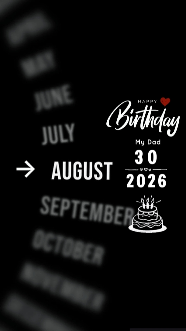 HBD DAD 30 AUGUST
