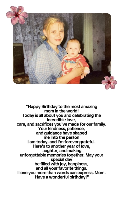 Feliz aniversário mãe
