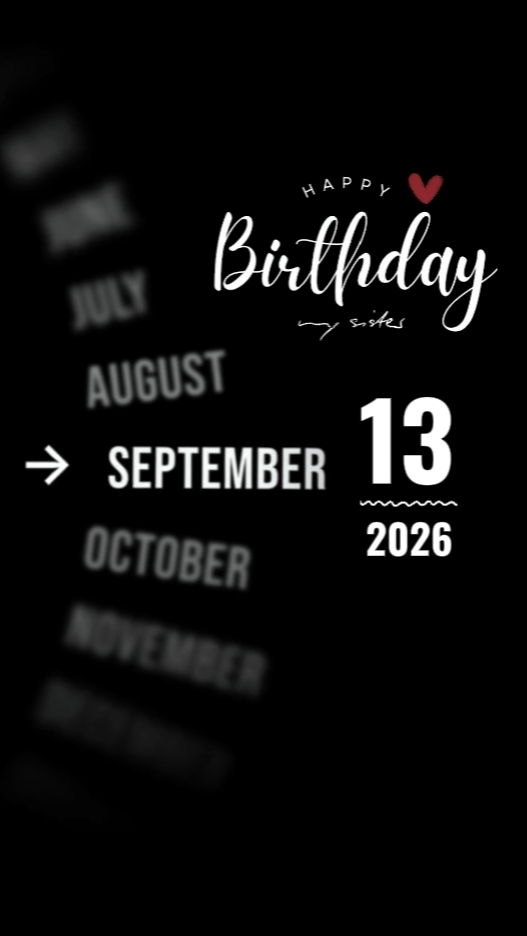 Kakak Ulang Tahun 13 September